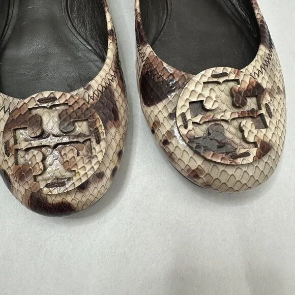 Tory Burch Snakeskin Pattern Flats - Picture 5 of 9
